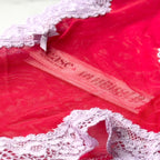 Tease Mesh Lace-Trim Cheeky Panty