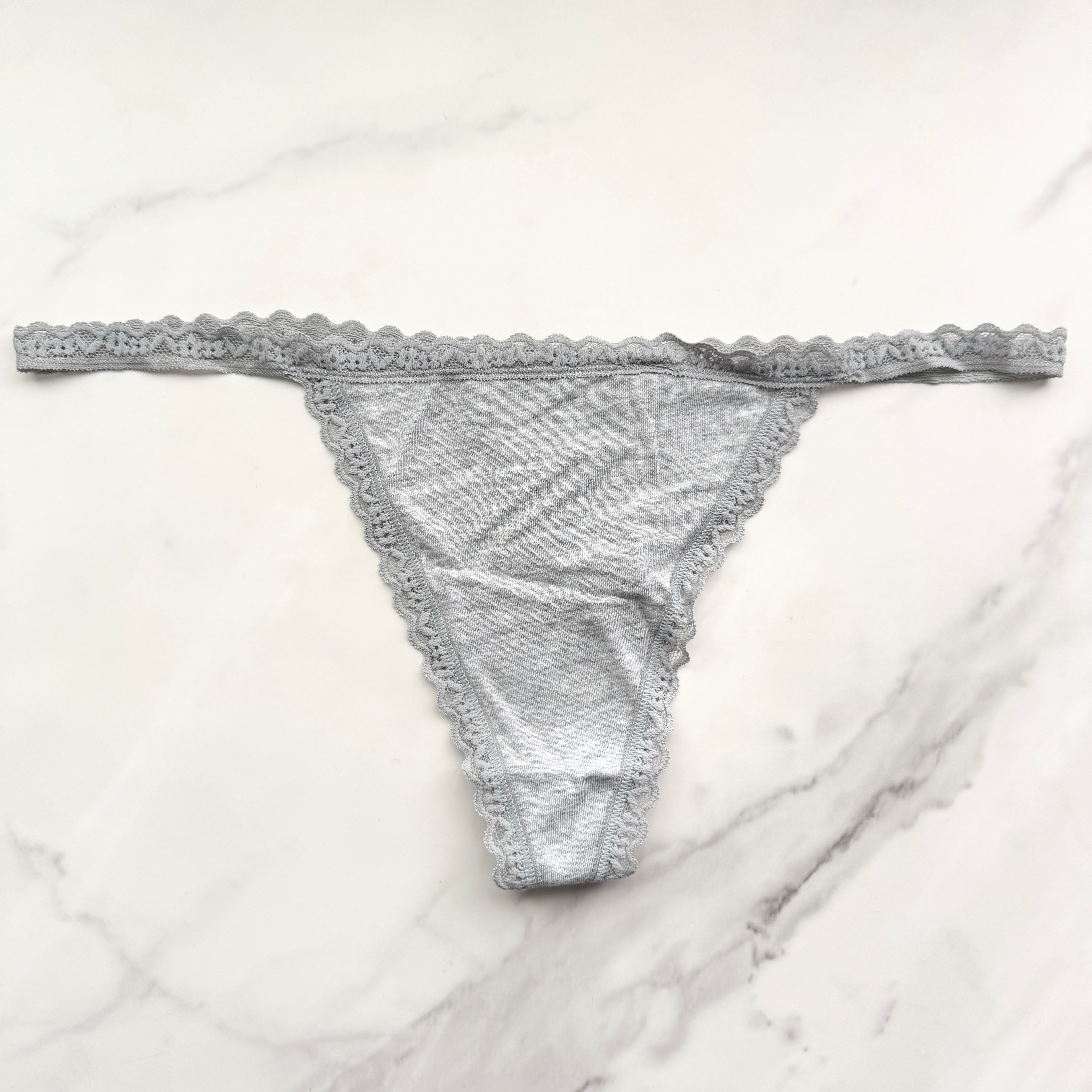 The Lacie Lace-Trim Smooth V-String Panty