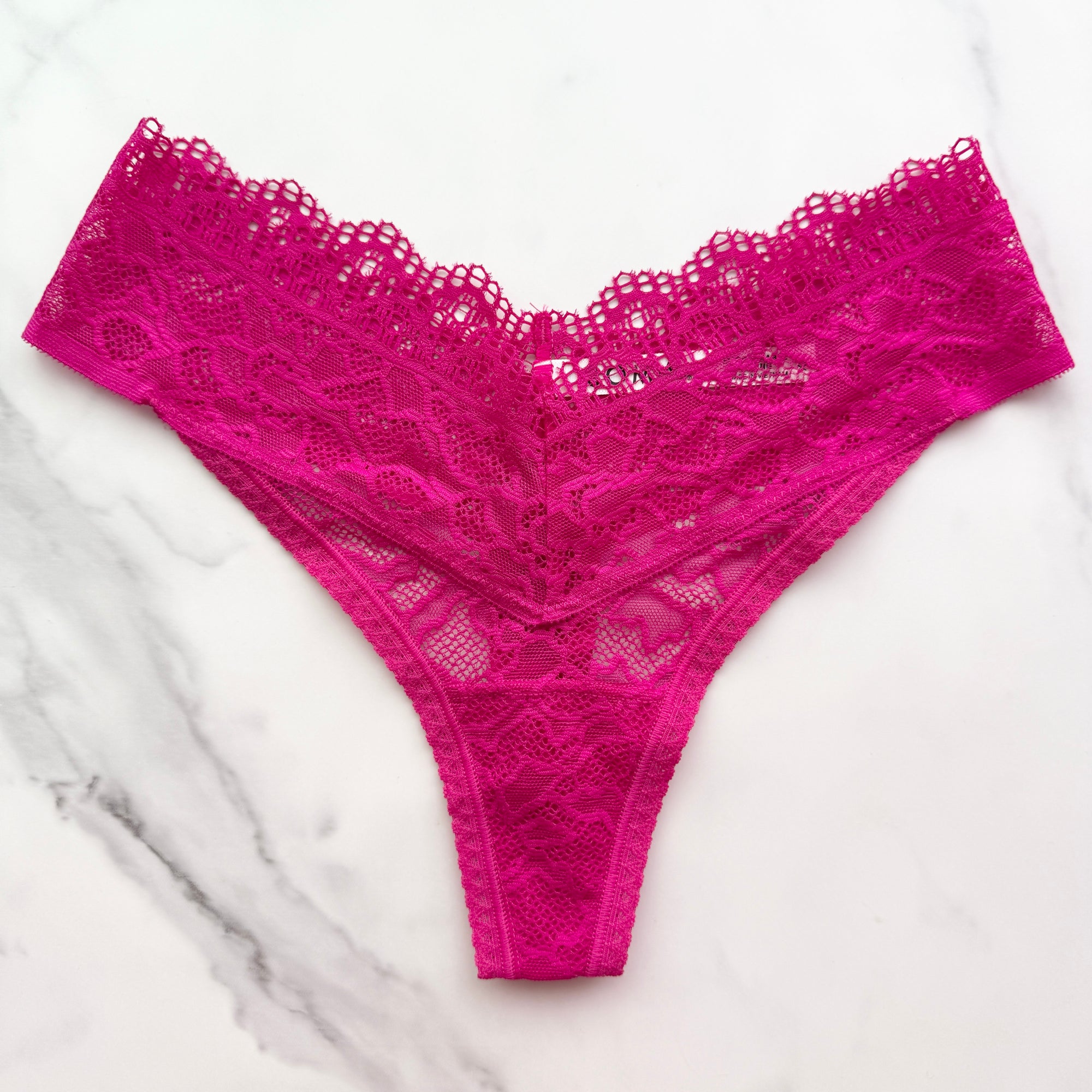 Embraceable Enchanting All-Over Lace Thong Panty