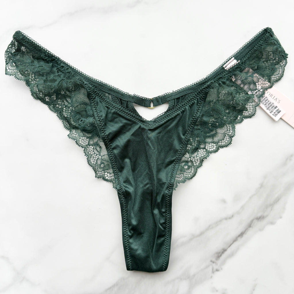 Very Sexy Rose Lace-Trim High-Leg Thong Panty