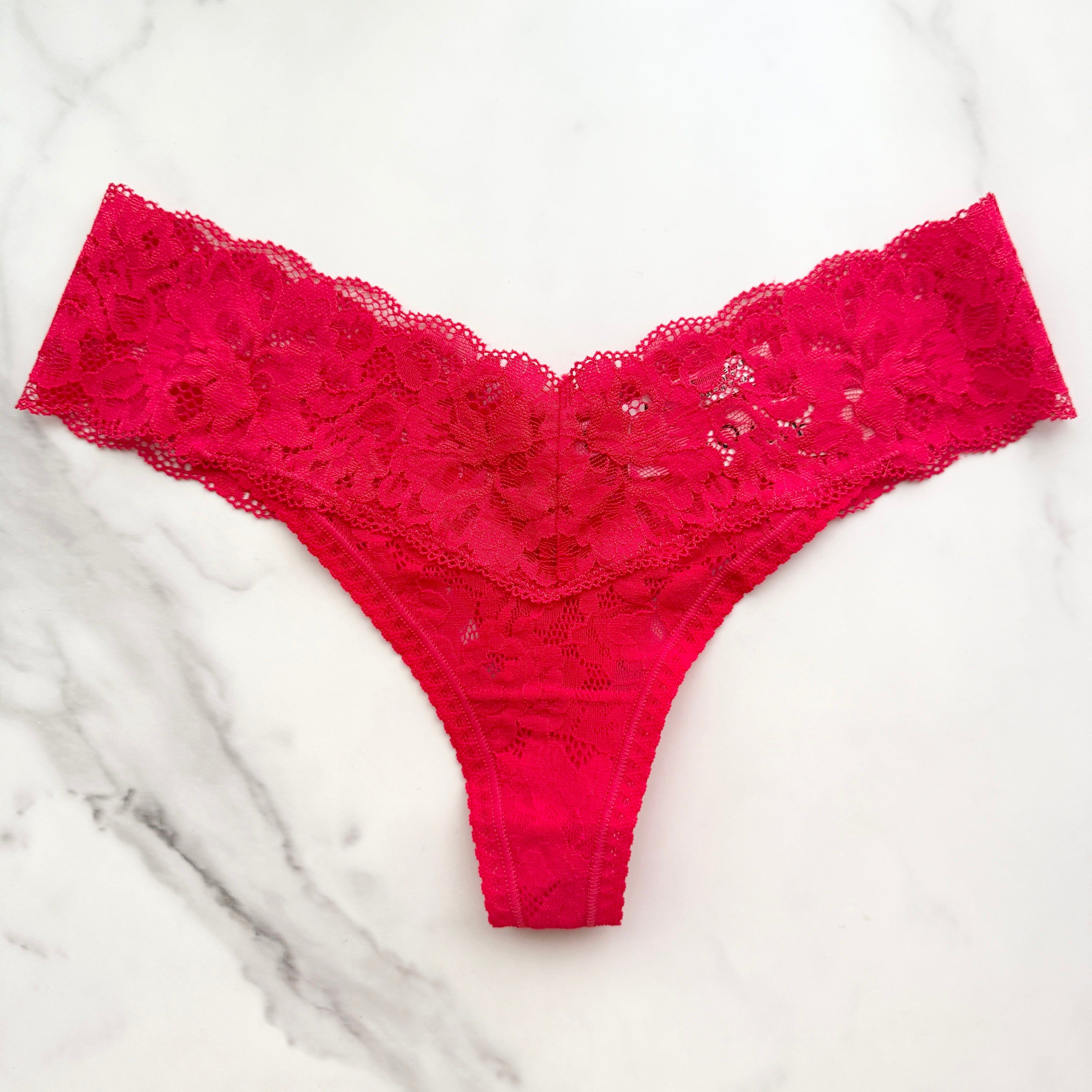Embraceable Signature All-Over Lace Thong Panty