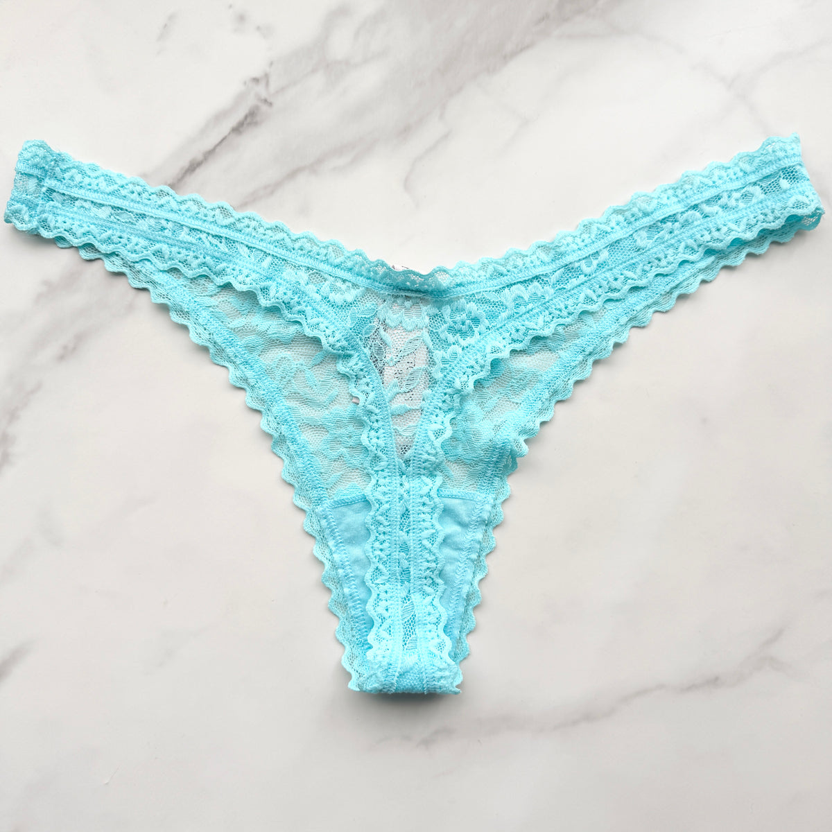 The Lacie Lace Ultra-Mini Scoop Thong Panty