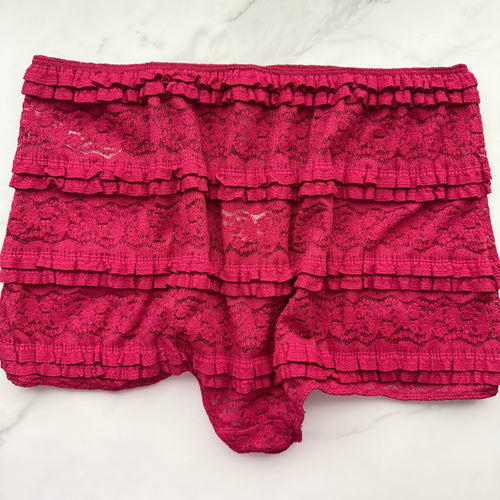 LyreBird Ruffled Lace Boyshort Panty
