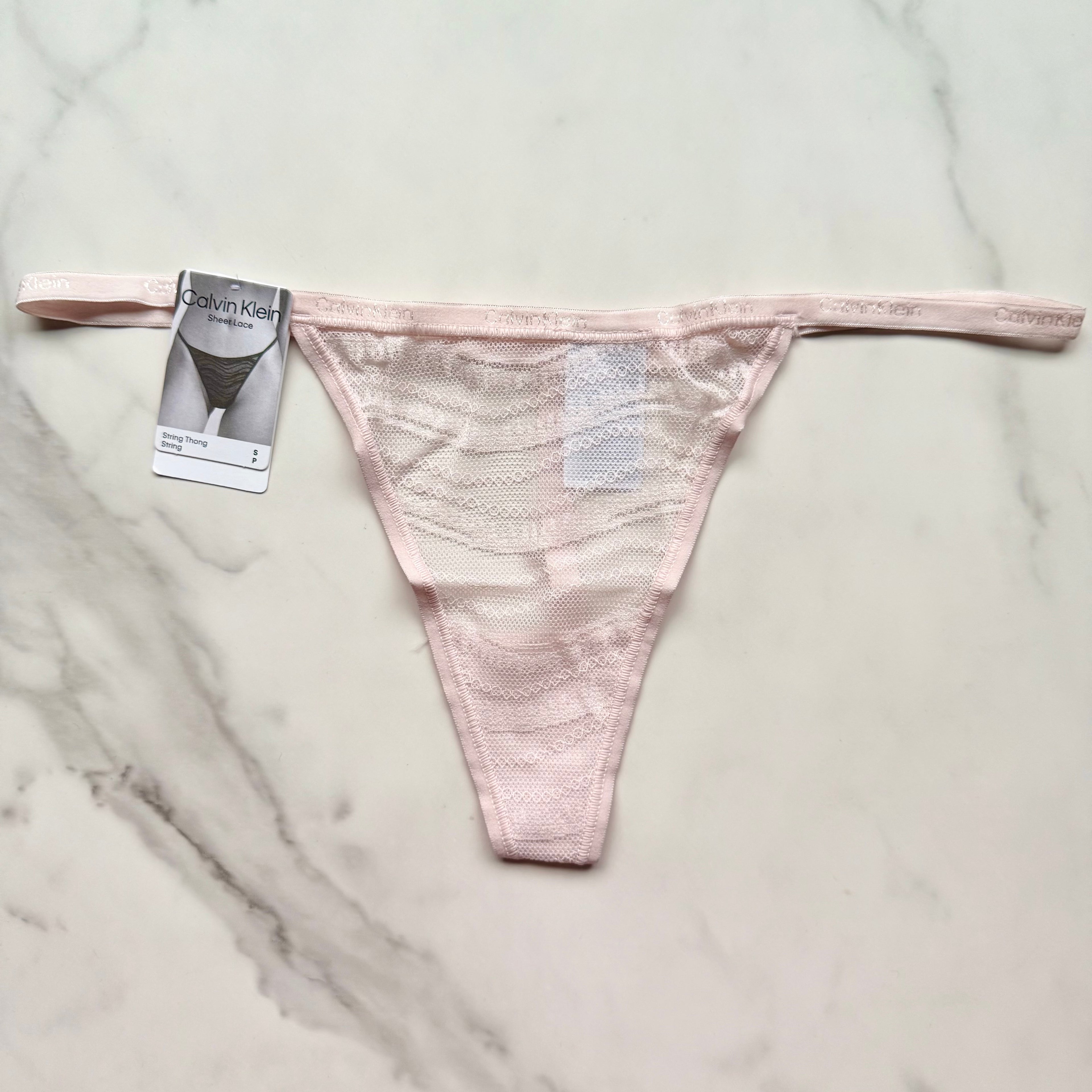 Allover Lace String Thong Panty