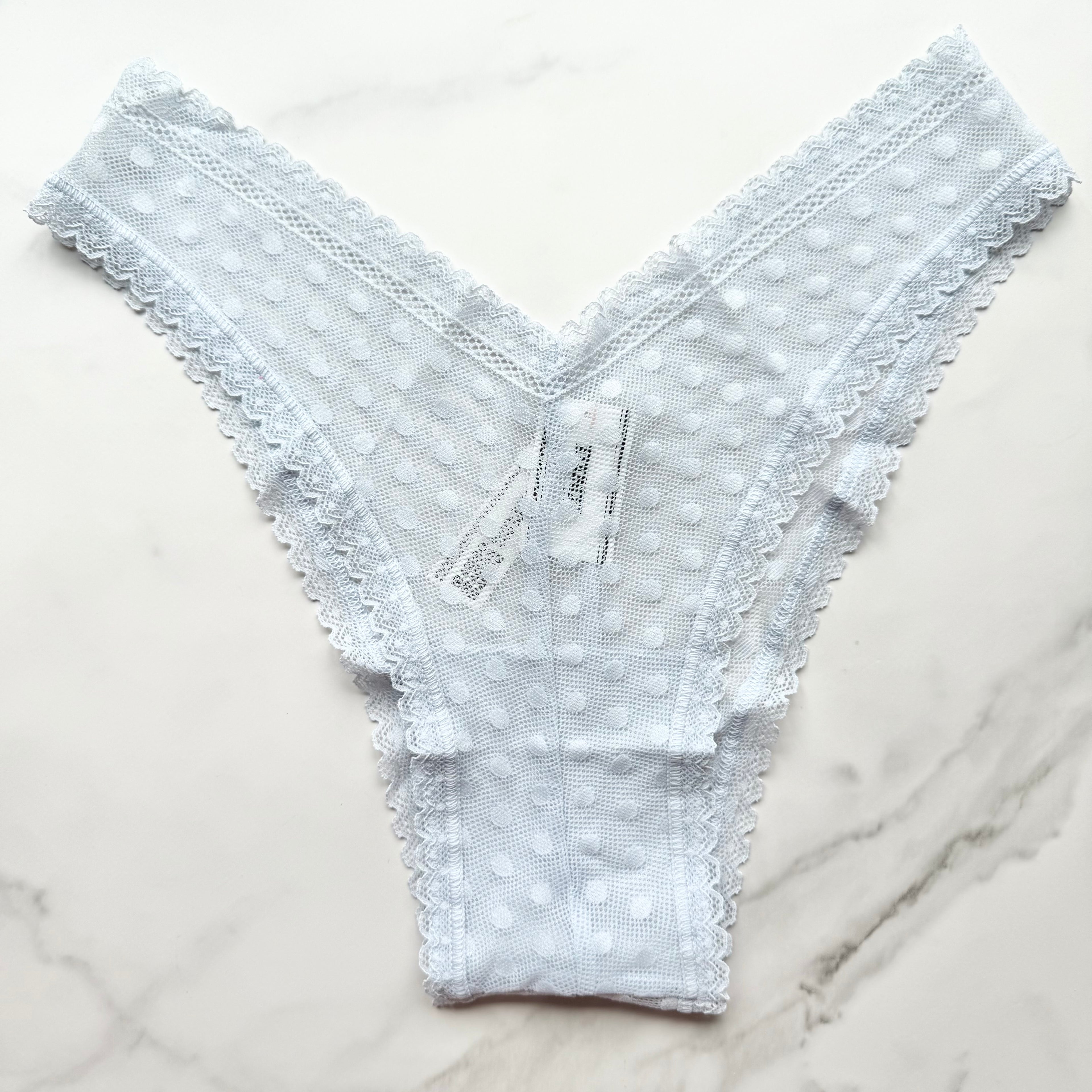 Wink V-Front Dainty Dot Lace Brazilian Panty