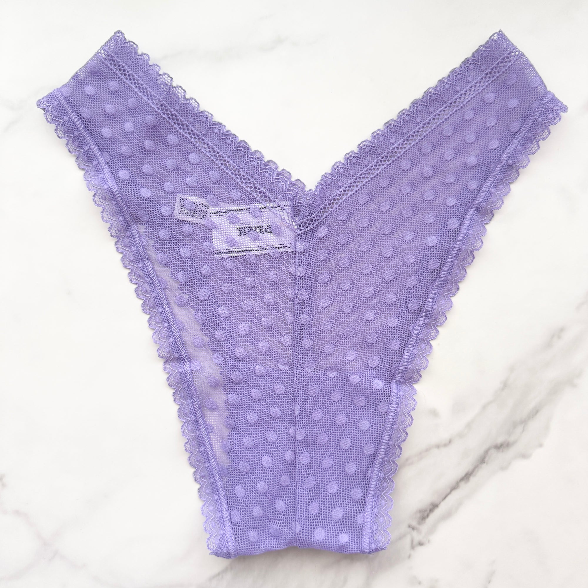 Wink V-Front Dainty Dot Lace Brazilian Panty