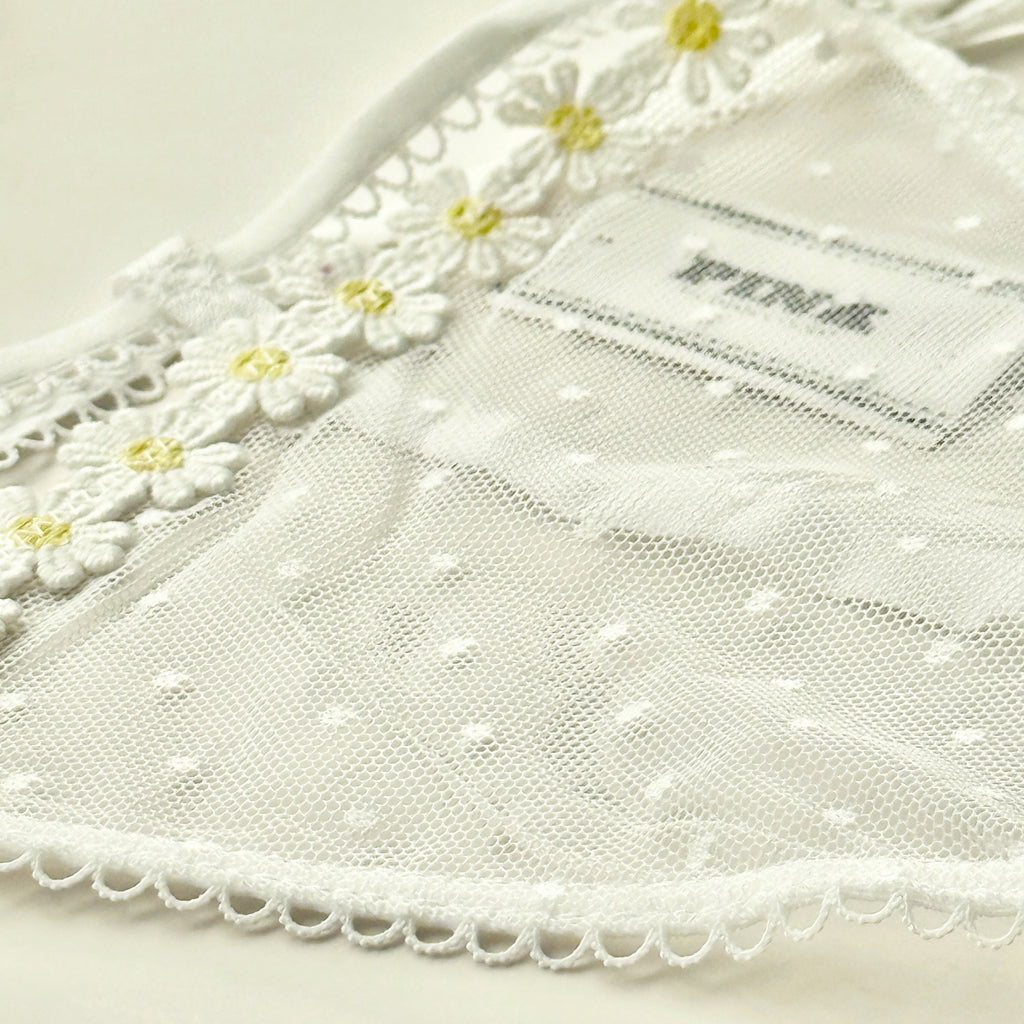 Wink Strappy Dot Mesh V-String Panty