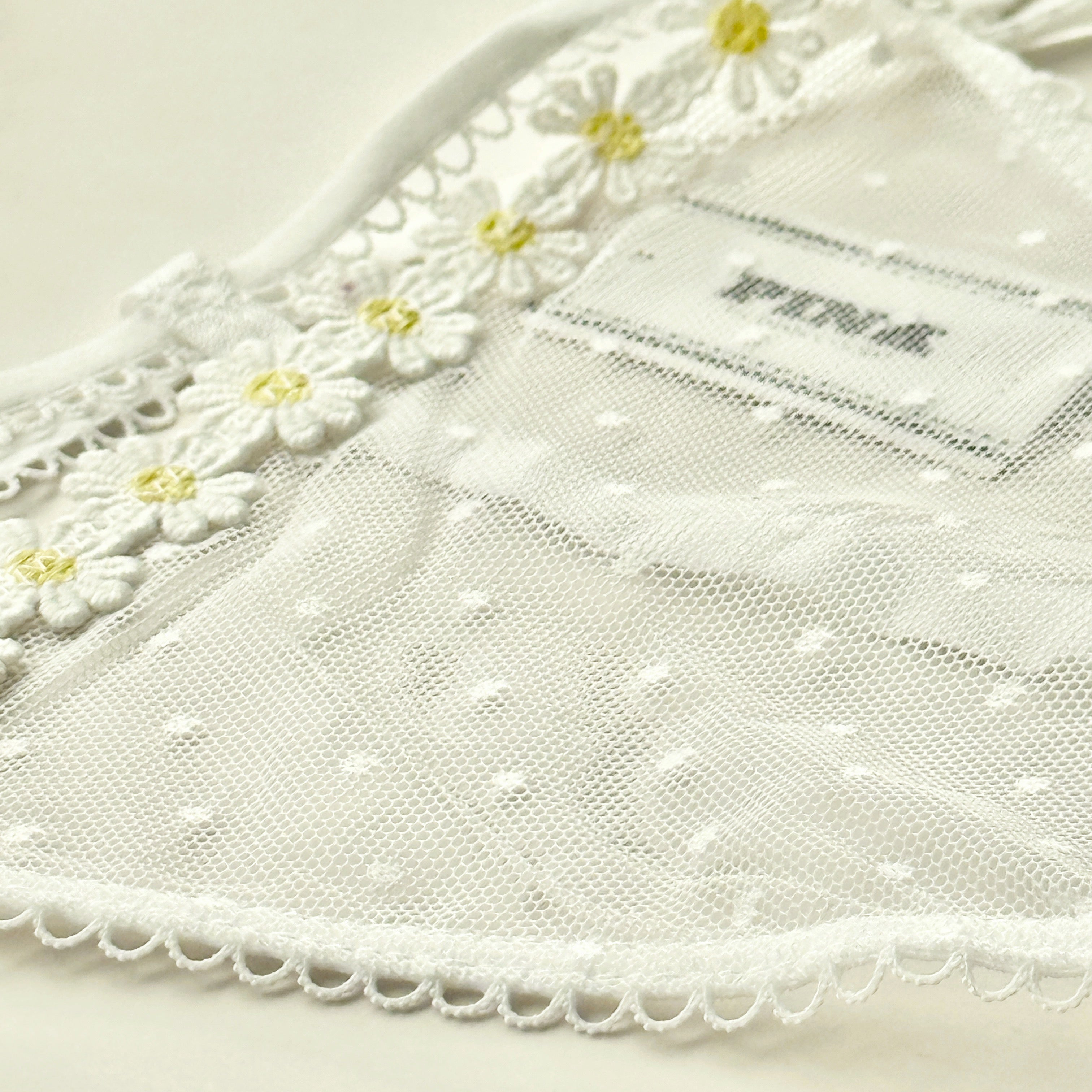 Wink Strappy Dot Mesh V-String Panty