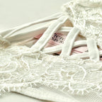 Victoria's Secret  Dream Angels Boho Floral Embroidery Thong Panty 