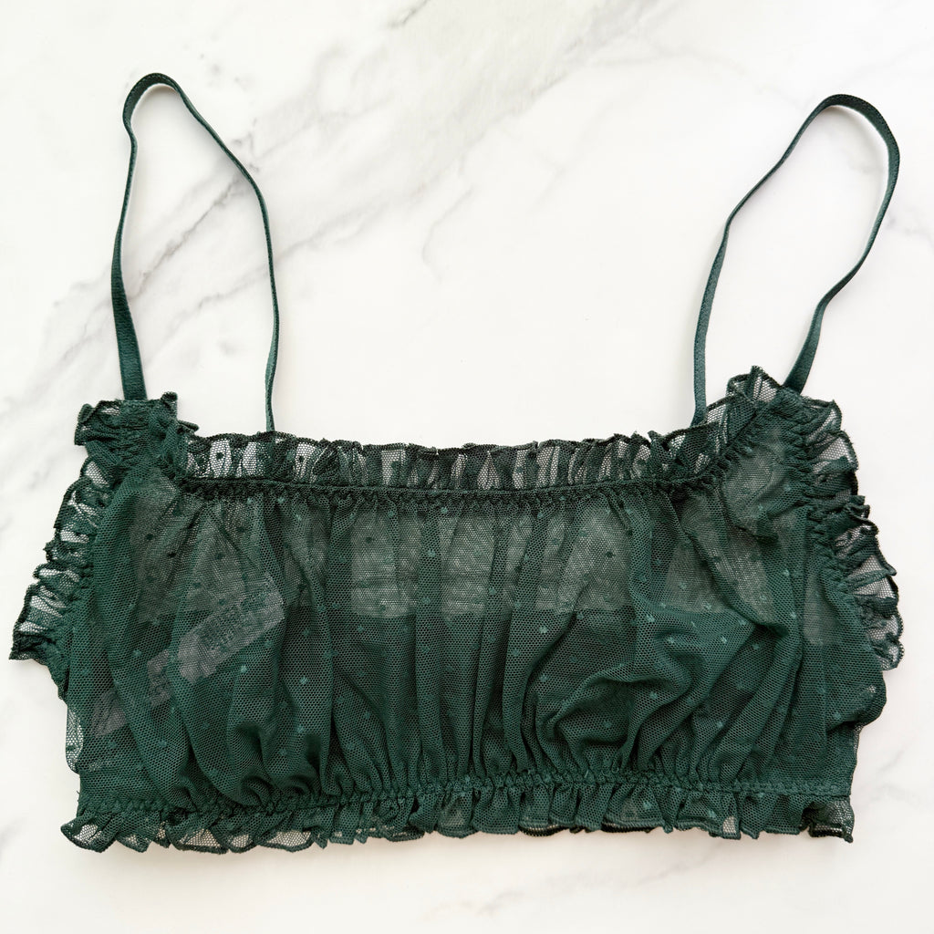 Sexy Tee Dot Mesh Scoop Bralette