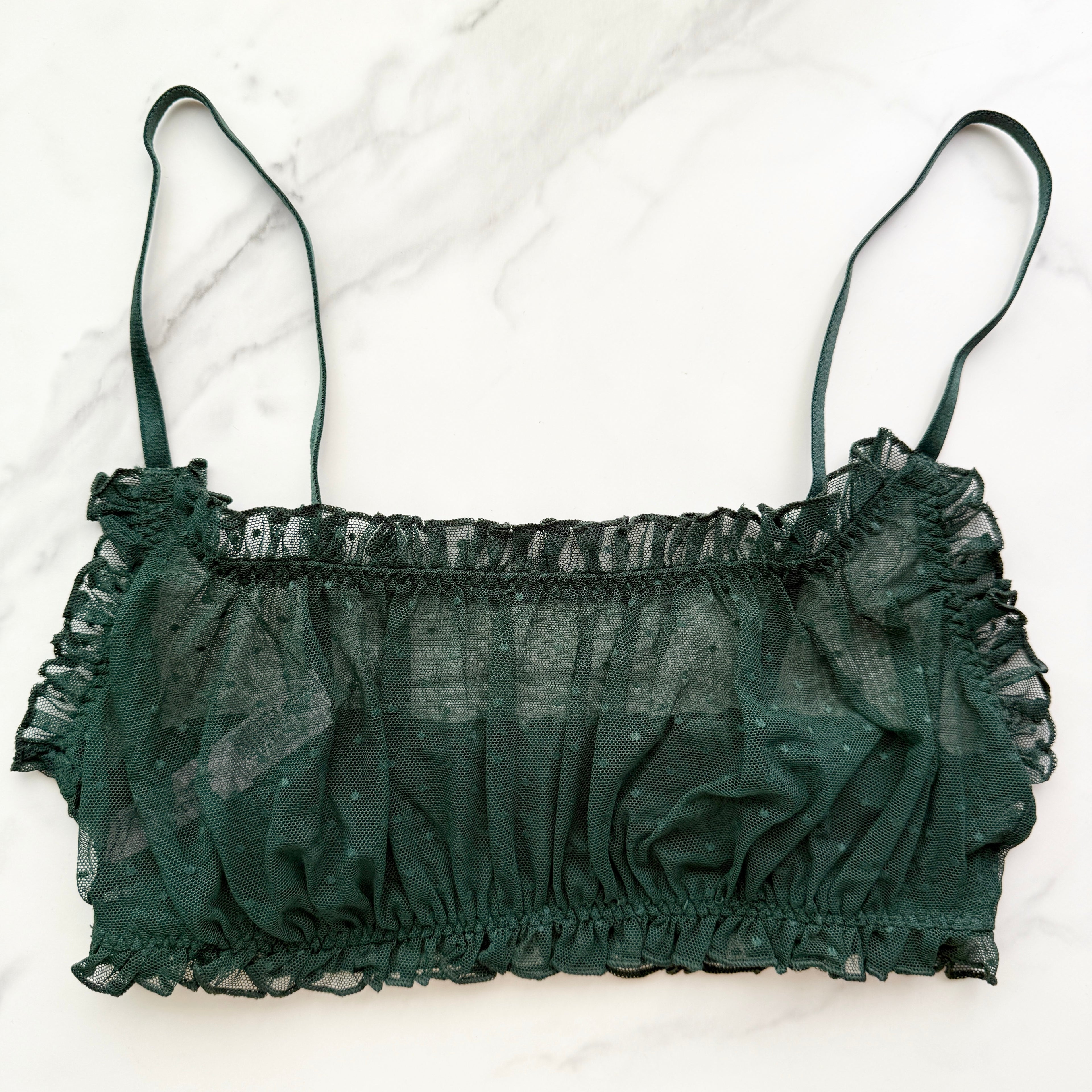 Sexy Tee Dot Mesh Scoop Bralette