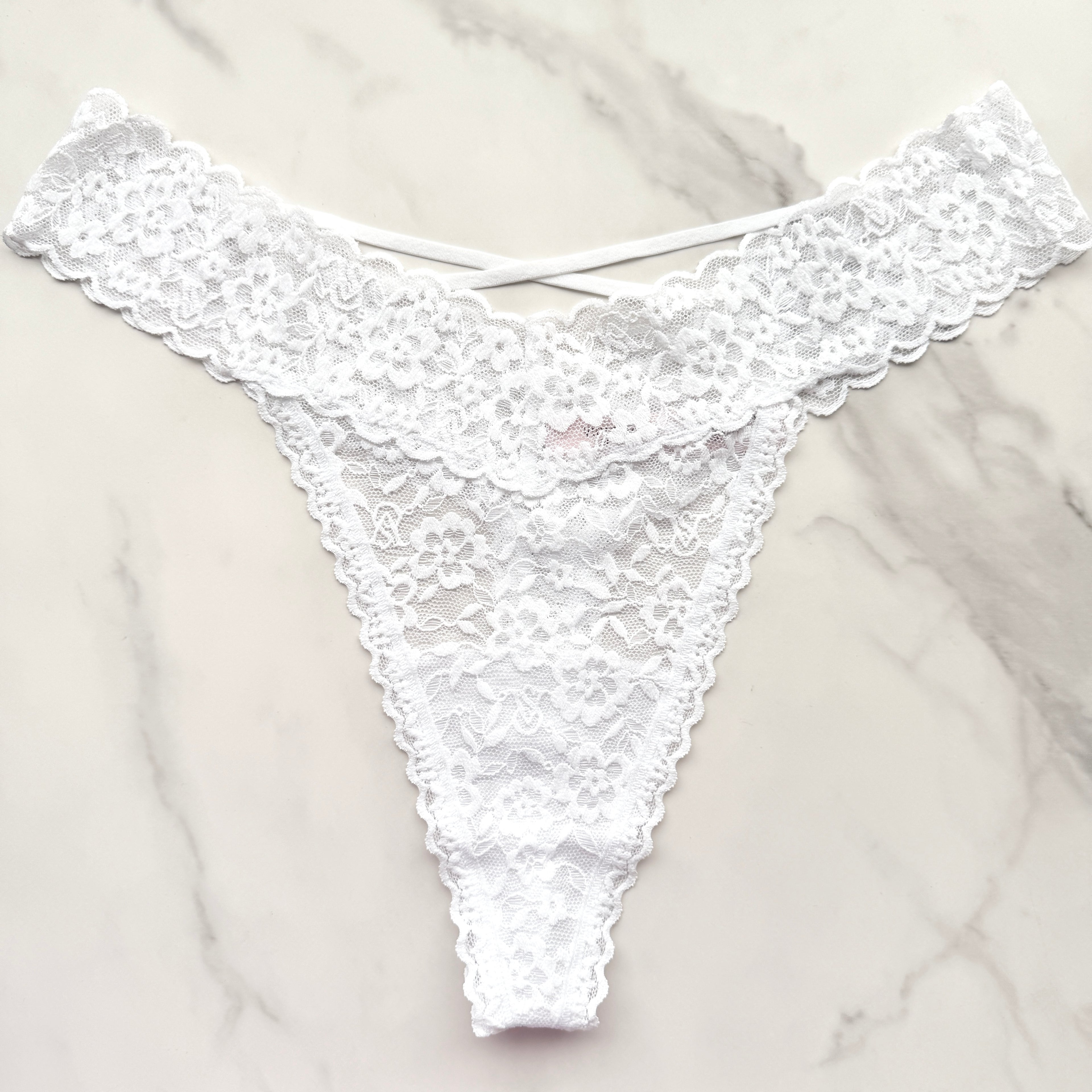 The Lacie Lace Strappy-Back Thong Panty