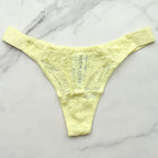 Bling Lacie Floral Lace Scoop Thong Panty