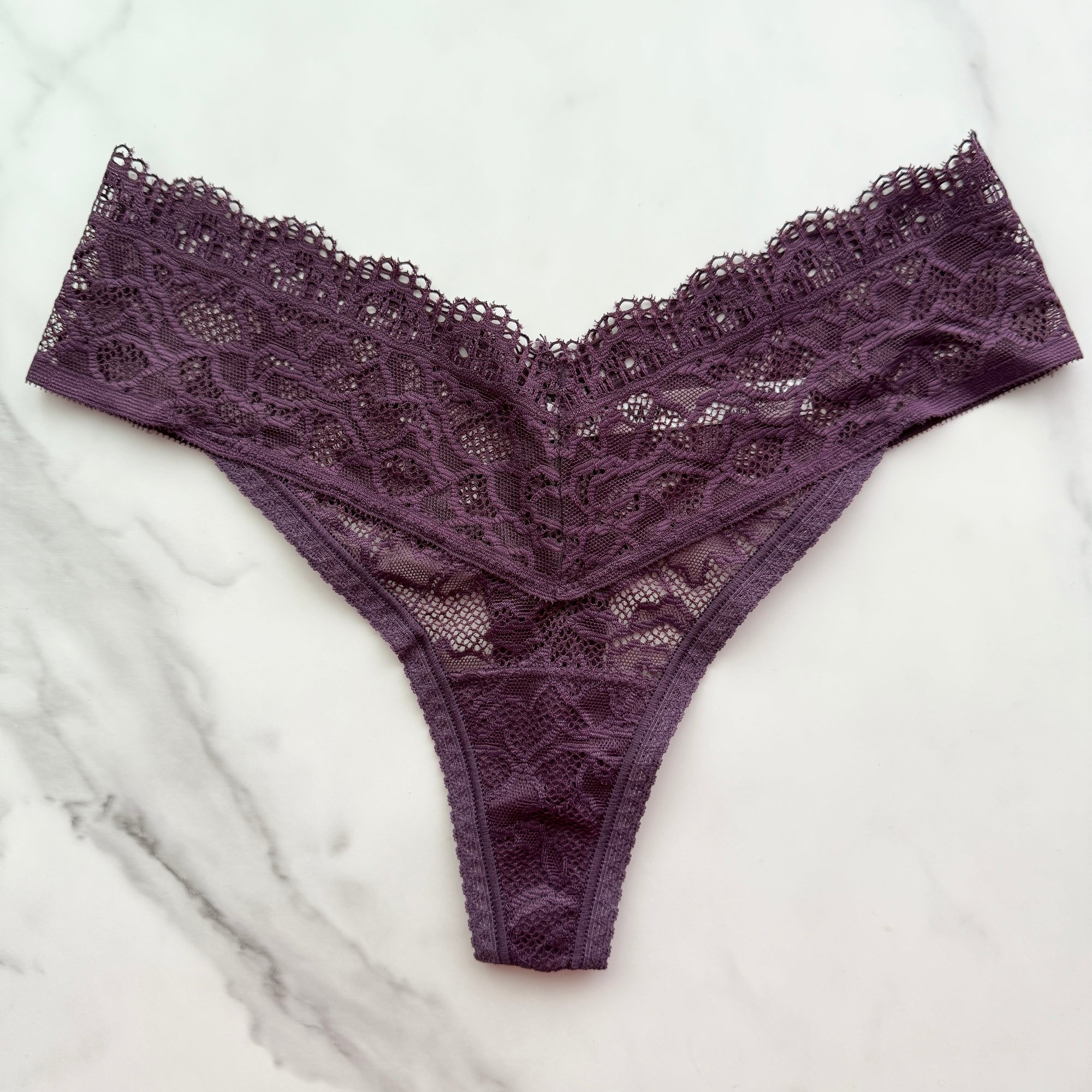 Embraceable Enchanting All-Over Lace Thong Panty
