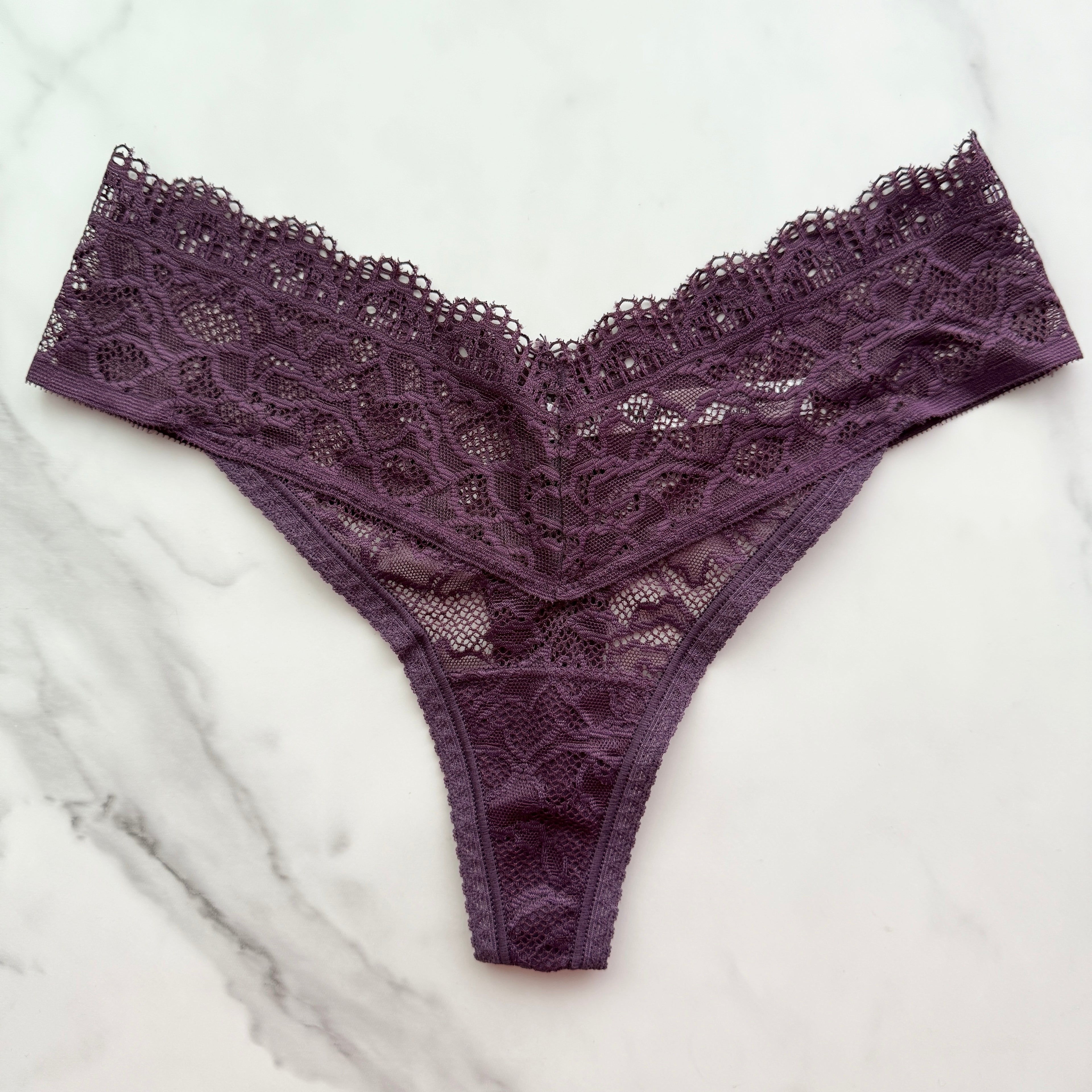 Embraceable Enchanting All-Over Lace Thong Panty
