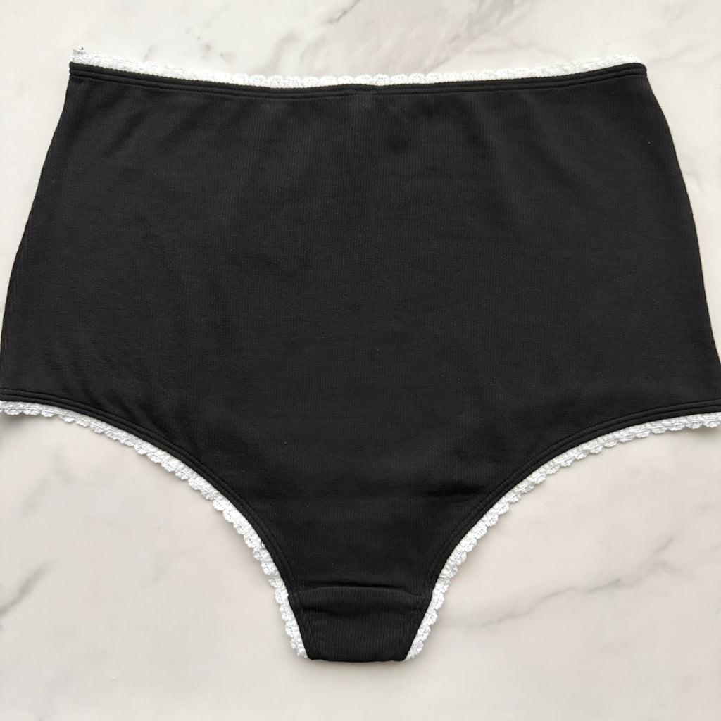 By Anthropologie Lace-Trim High-Waisted Brief Panty
