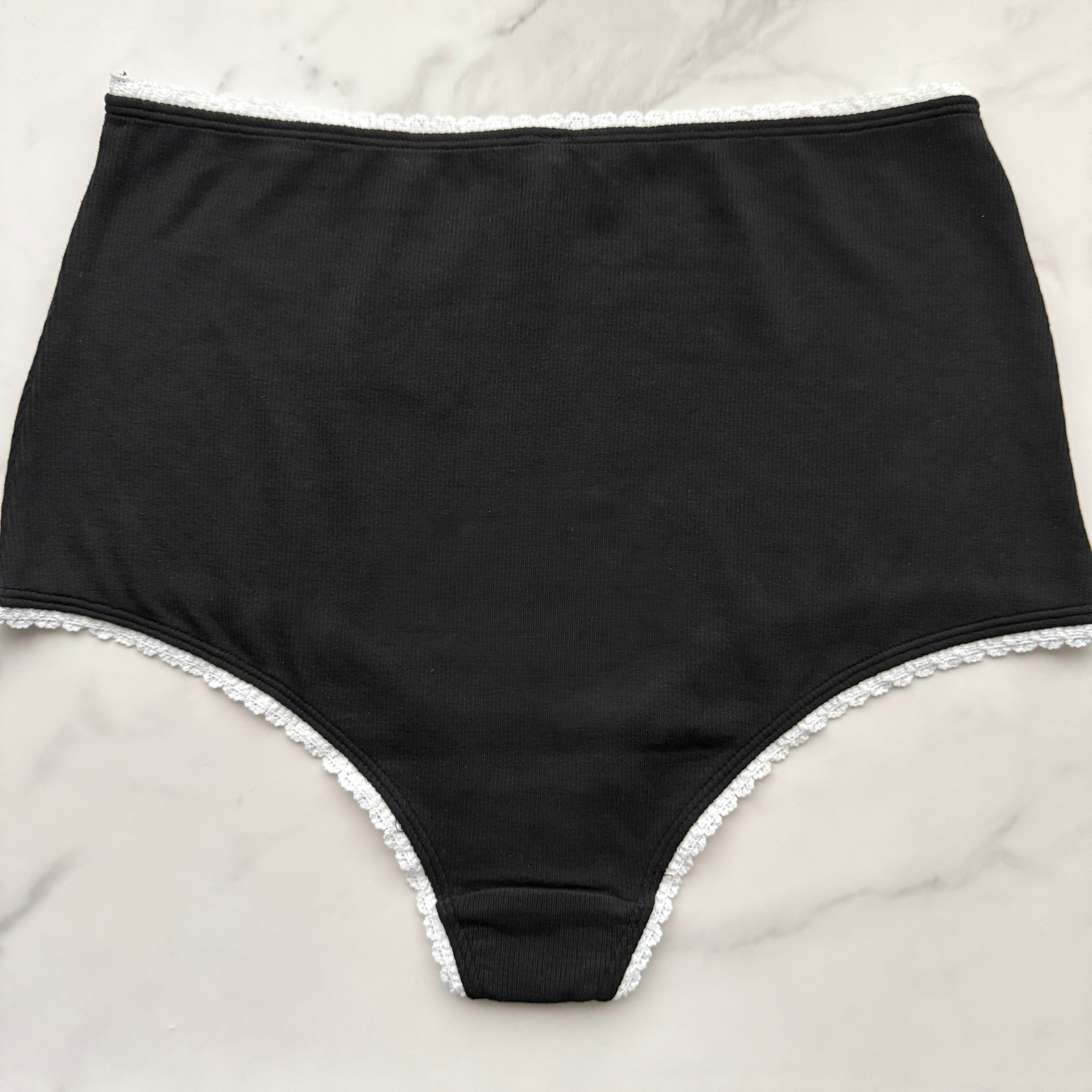 By Anthropologie Lace-Trim High-Waisted Brief Panty
