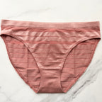 Seamless Sheer Stripe Bikini Panty