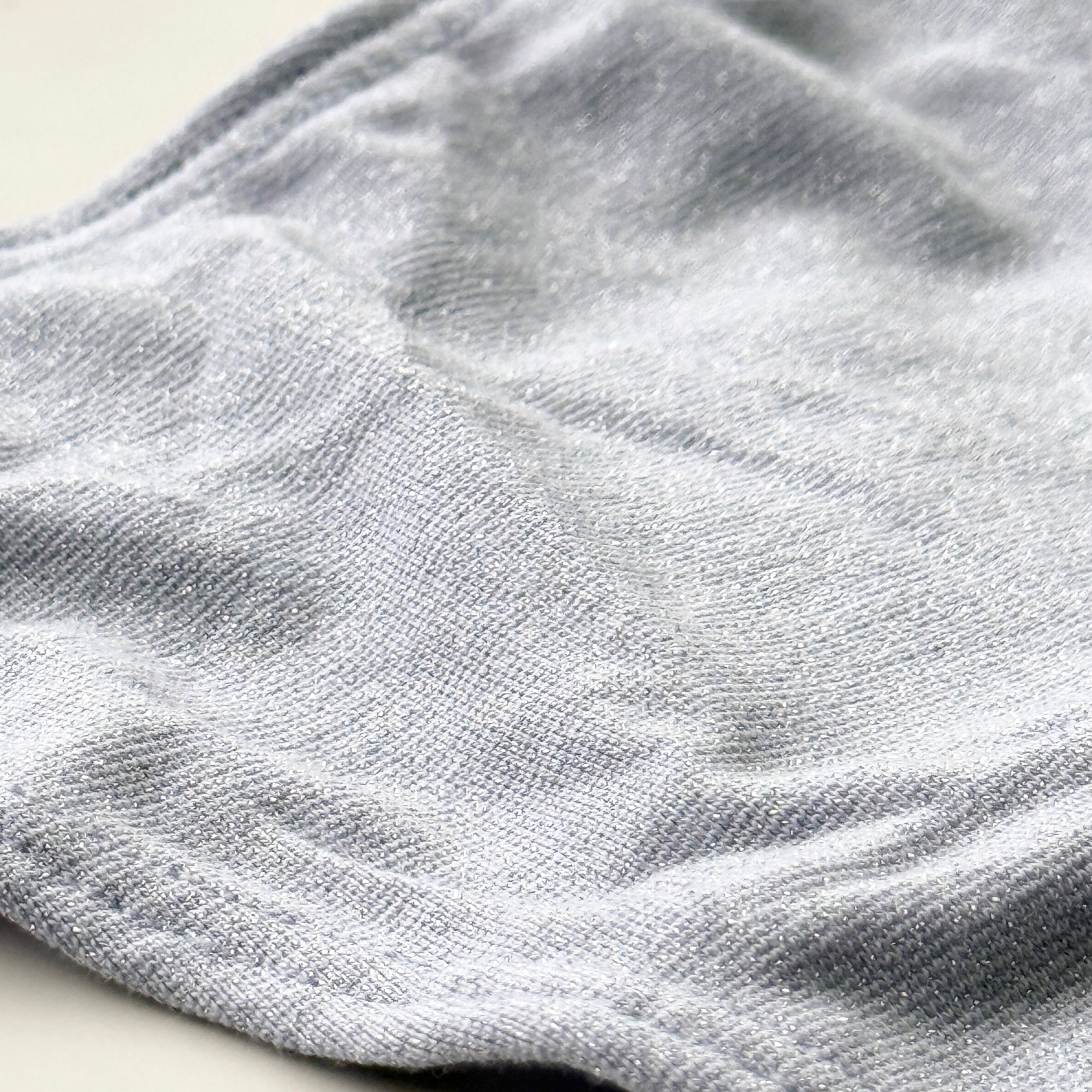 Logo Cotton Shimmer Sparkle Knit Micro Thong Panty