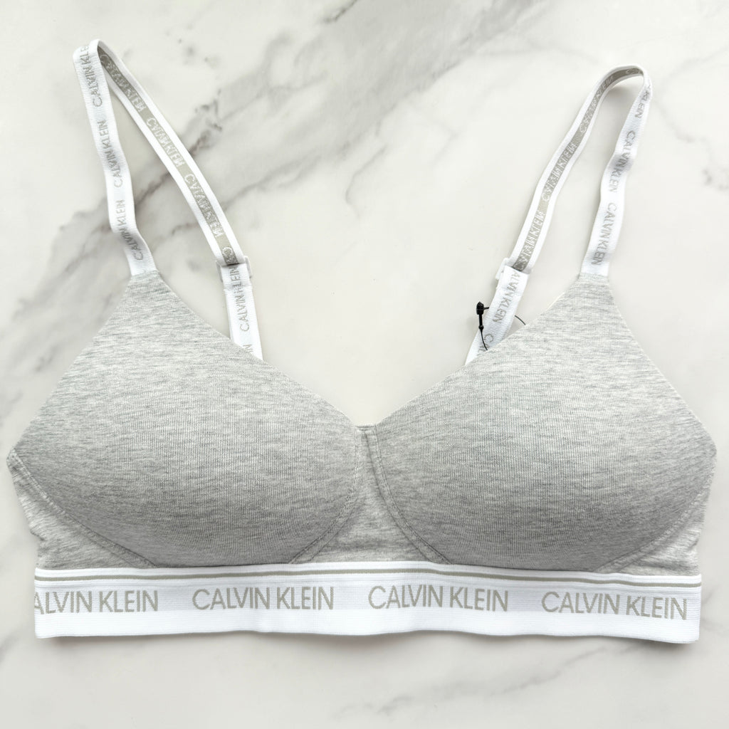 Calvin Klein  Archive Logo Lightly Lined Wirefree Bralette 