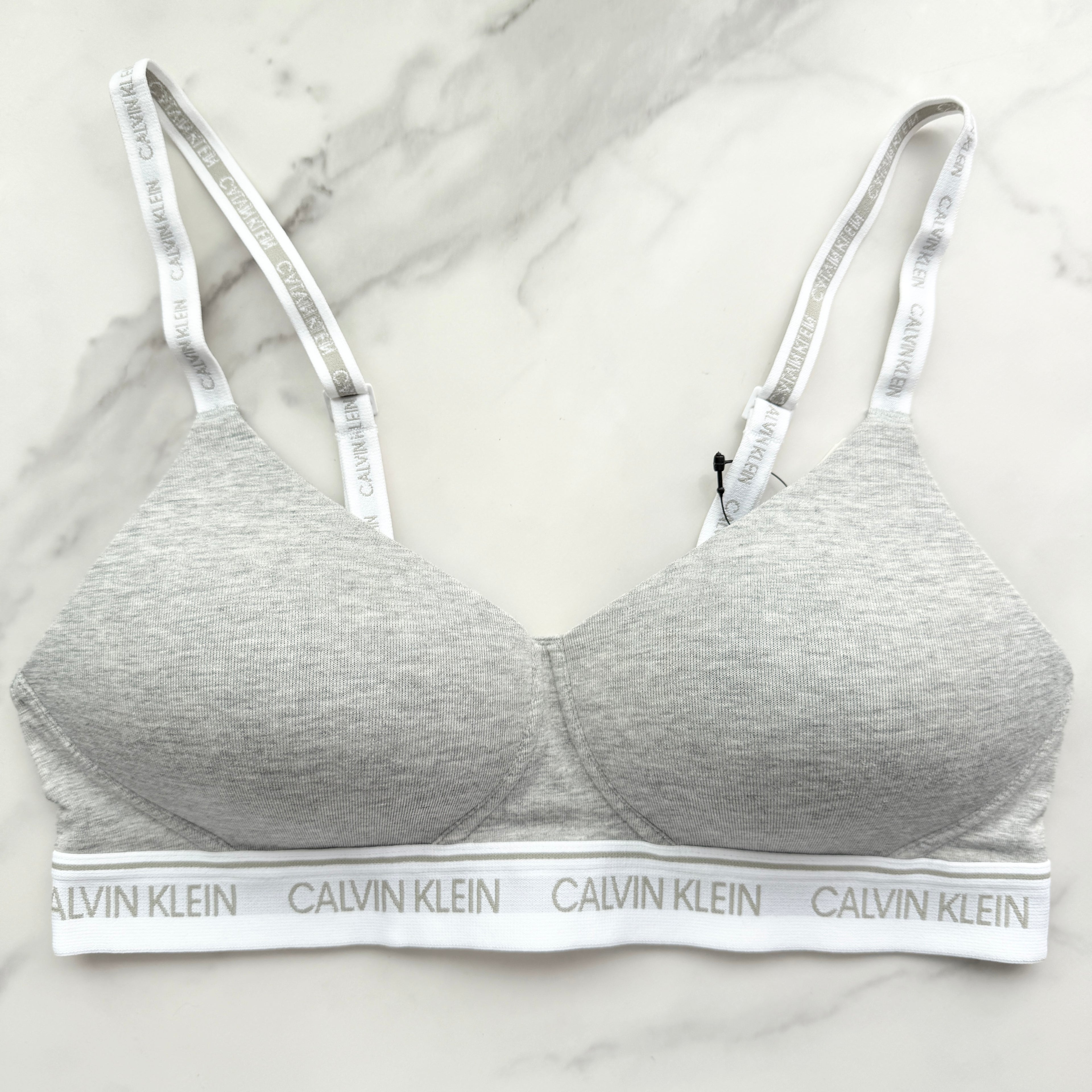 Calvin Klein  Archive Logo Lightly Lined Wirefree Bralette 