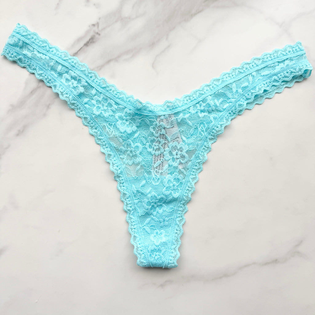 The Lacie Lace Ultra-Mini Scoop Thong Panty