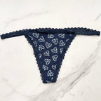 Victoria's Secret  The Lacie Lace-Trim Smooth V-String Panty 