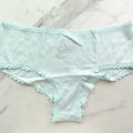 Cotton Pointelle Lace-Waist Cheeky Panty