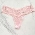 Victoria's Secret  The Lacie Posey Lace Side Lace-Up Thong Panty 