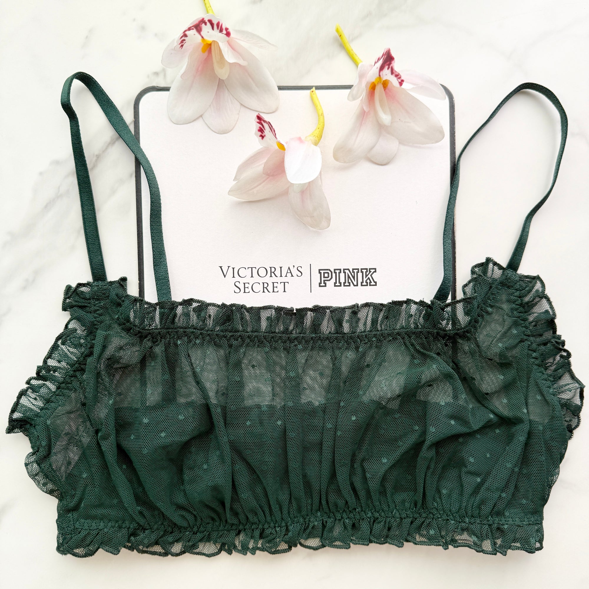 Sexy Tee Dot Mesh Scoop Bralette