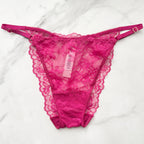 Very Sexy Rose Lace Adjustable Brazilian Panty