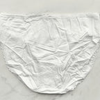 Lace-Trim Cotton Smooth High-Leg Brief Panty