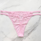 Wink Strappy Floral Lace Thong Panty
