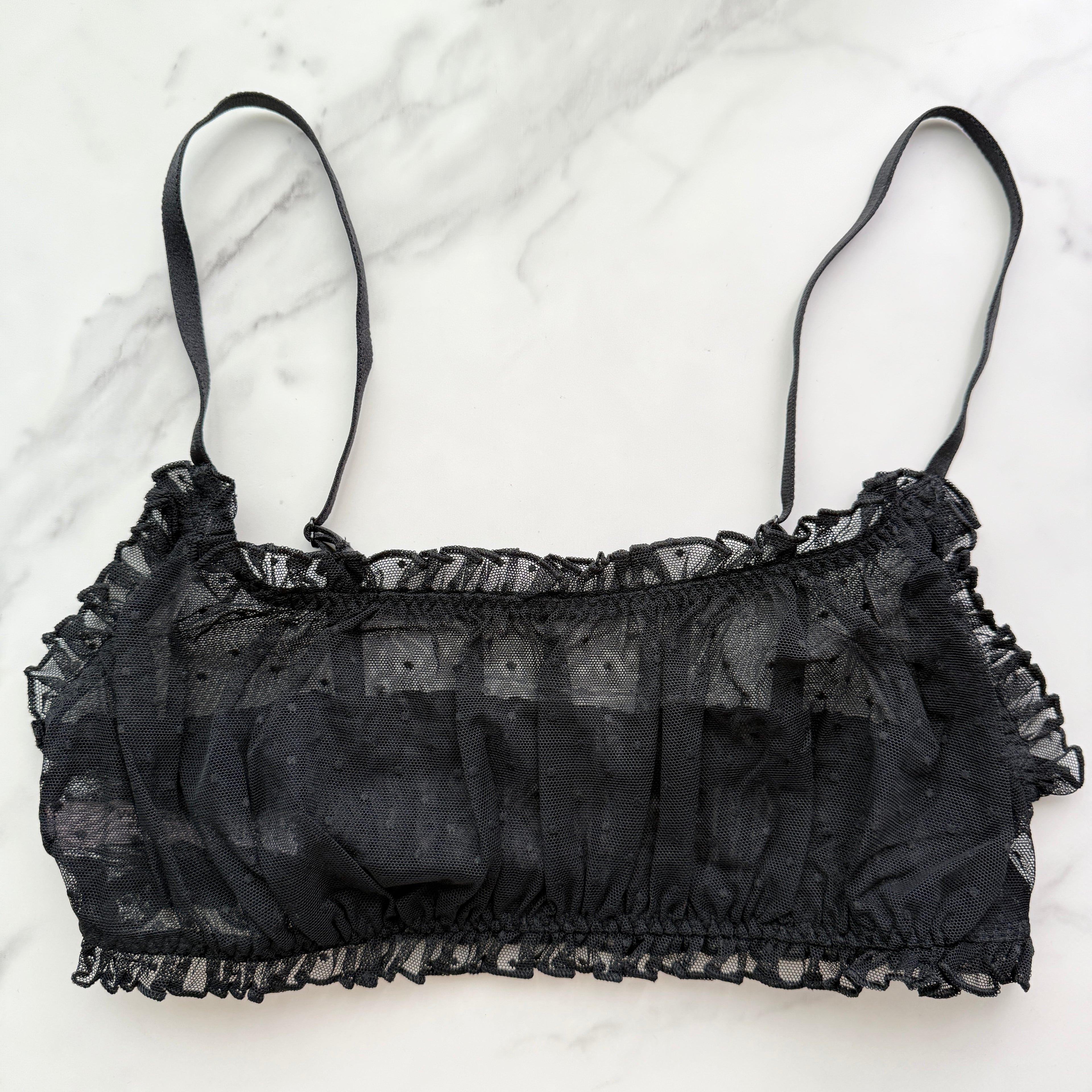 Sexy Tee Dot Mesh Scoop Bralette