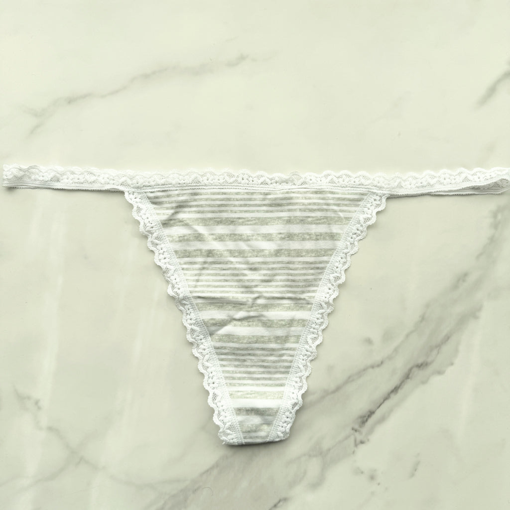The Lacie Lace-Trim Smooth V-String Panty