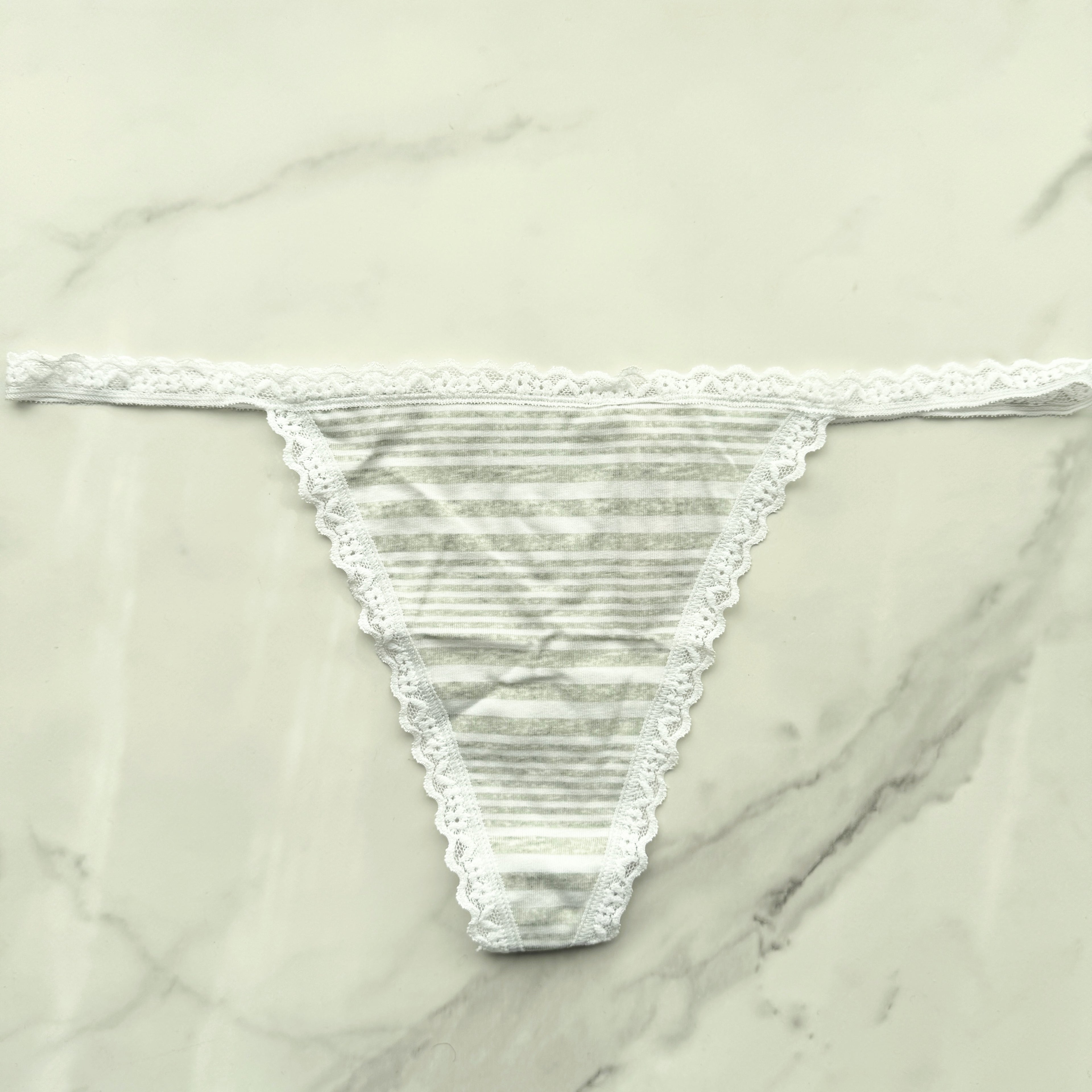 The Lacie Lace-Trim Smooth V-String Panty