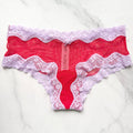 Victoria's Secret  Tease Mesh Lace-Trim Cheeky Panty 