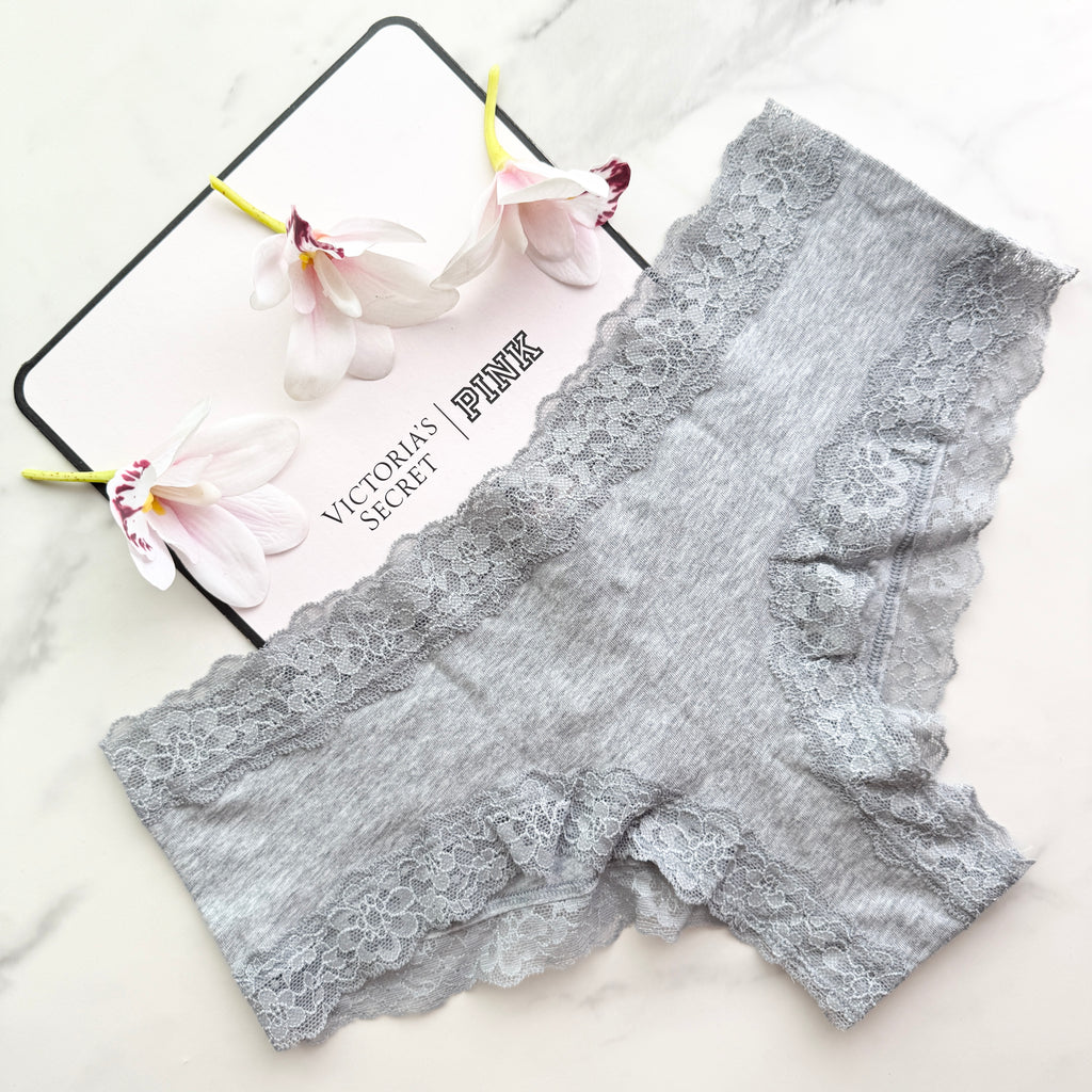 The Lacie Lace-Waist Cotton Smooth Cheeky Panty
