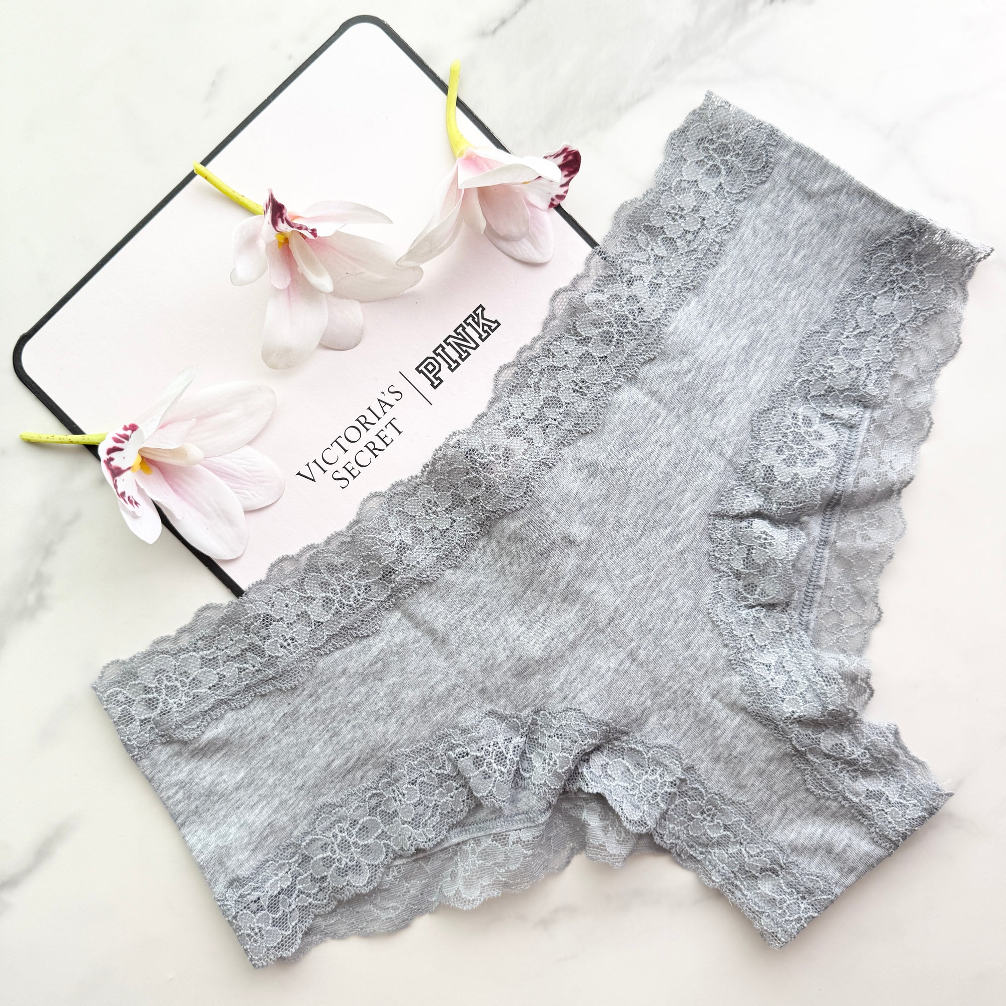The Lacie Lace-Waist Cotton Smooth Cheeky Panty