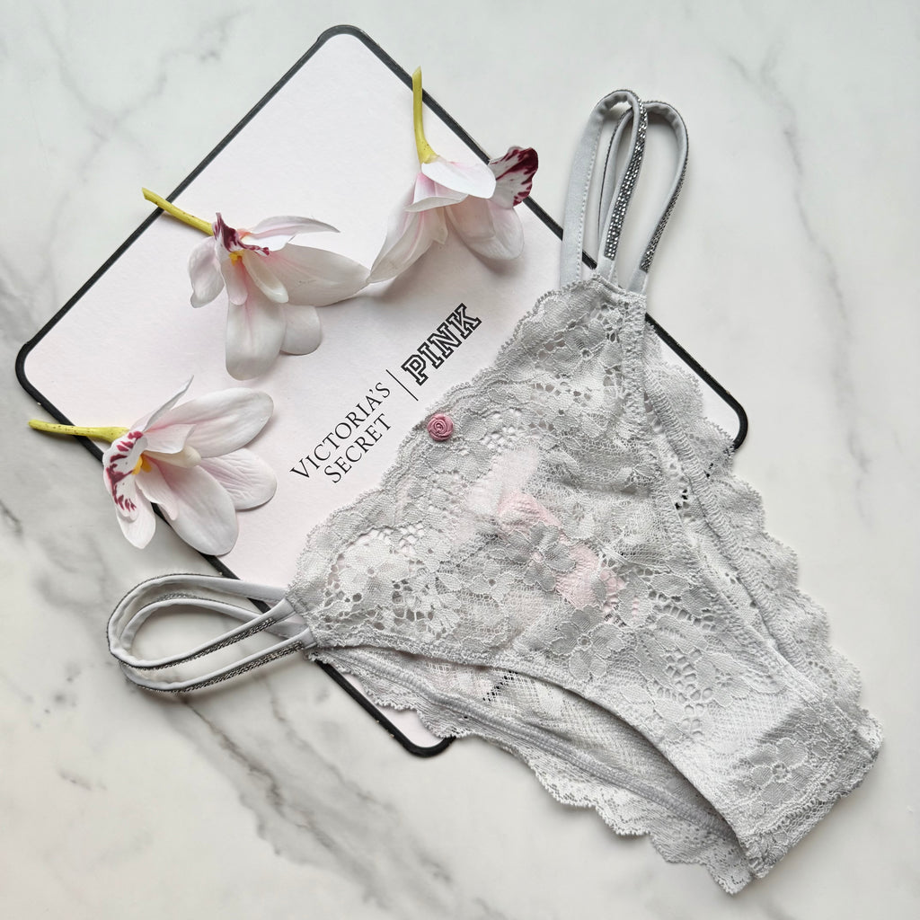 Dream Angels Twinkle Strap Lace Brazilian Panty