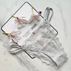 Dream Angels Twinkle Strap Lace Brazilian Panty