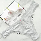 Dream Angels Lace-Trim Thong Panty