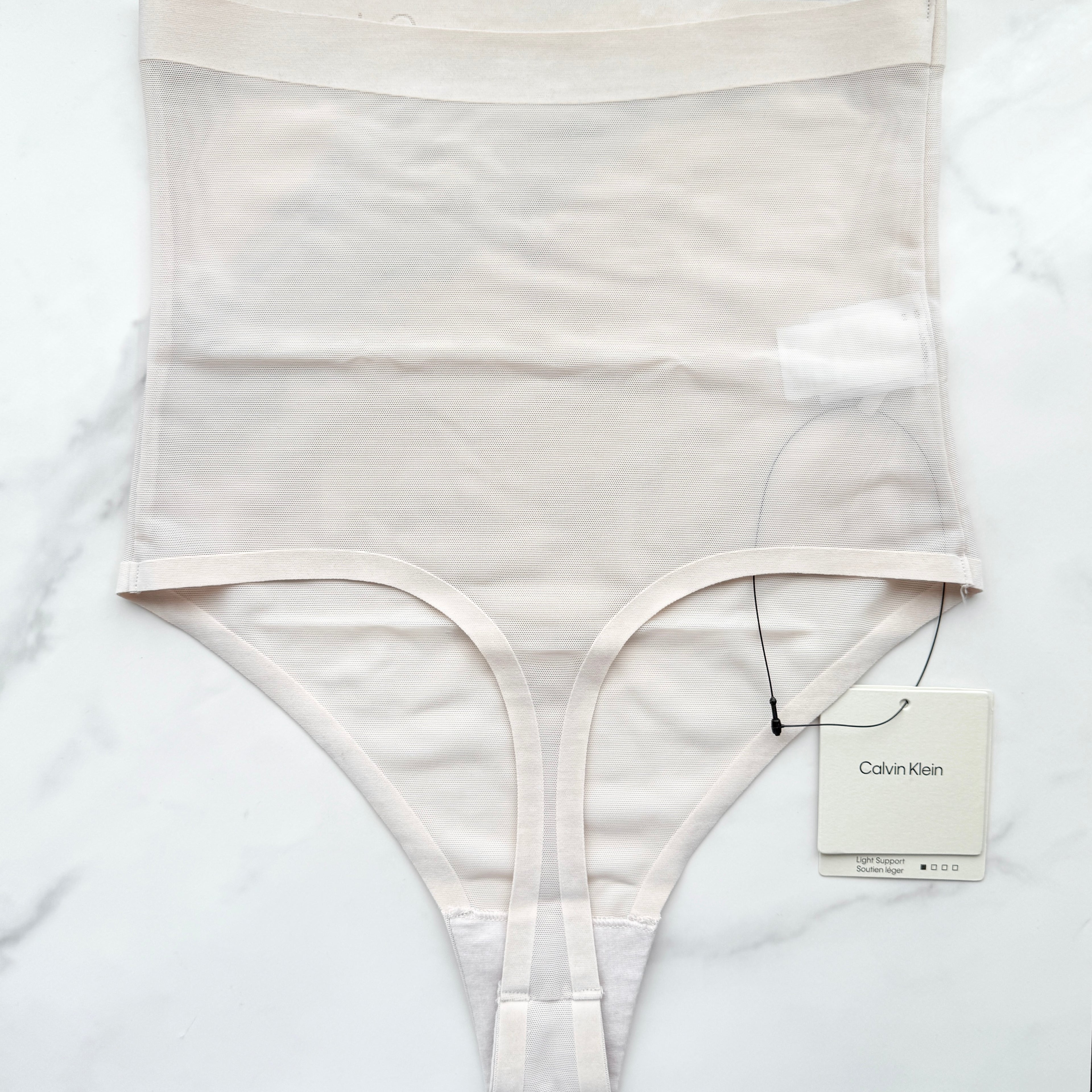 Minimalist Mesh High Waist Thong Panty