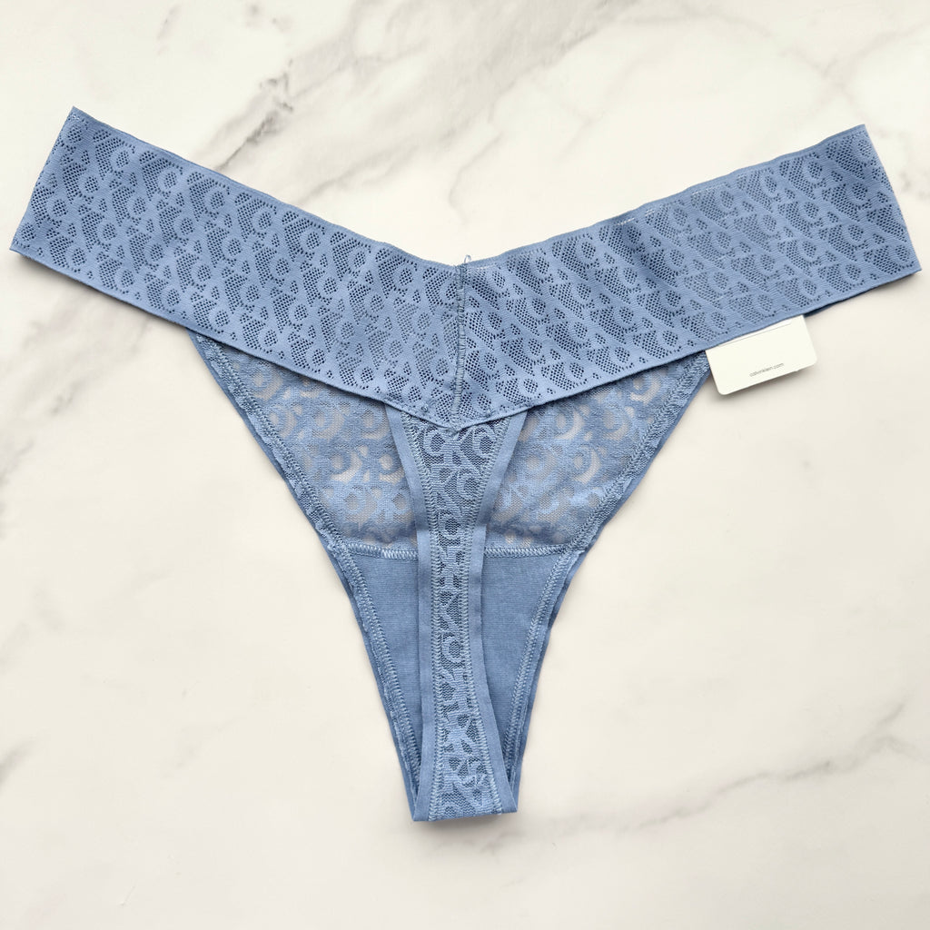 Icon Logo Lace Thong Panty