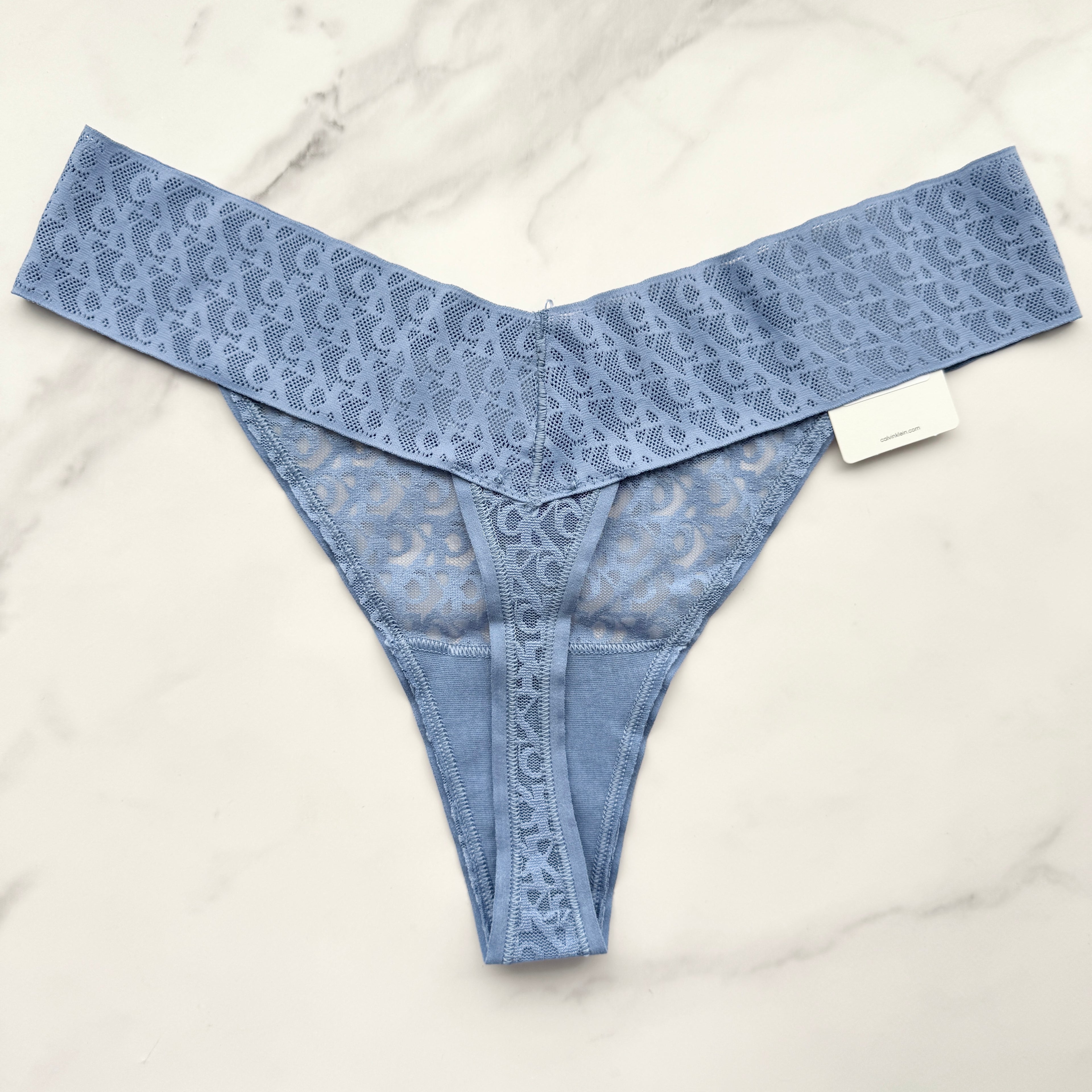 Icon Logo Lace Thong Panty