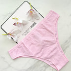 Seamless Daisy Pointelle Brazilian Panty