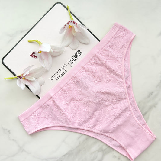Seamless Daisy Pointelle Brazilian Panty