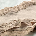 The Lacie Lace-Waist Cotton Smooth Cheeky Panty