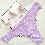 Dream Angels Lace-Trim Thong Panty