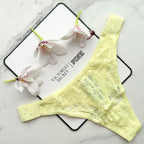 Bling Lacie Floral Lace Scoop Thong Panty